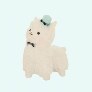 Knuffel Monsieur Lama Paars 55 cm Zachte Troostknuffel De Knuffel
