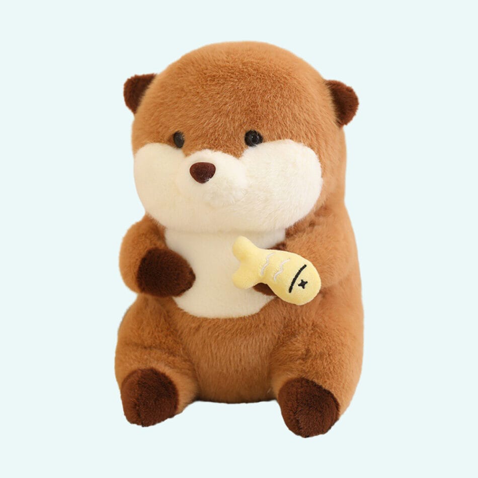 Knuffel Monsieur Otter Zachte Pluche Speelkameraad Voor Kinderen De Knuffel