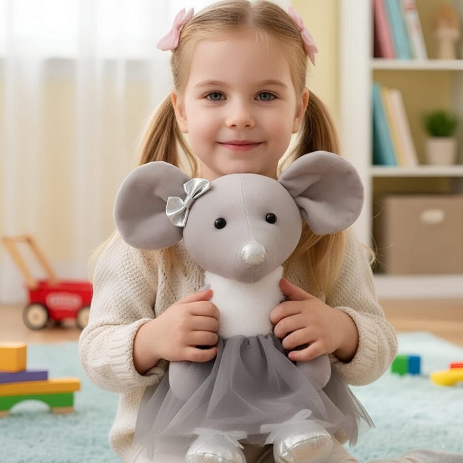 Knuffel Muis Danseuse Ster Met 40 Cm Tutu Van Tulle En Satijn Schoenen De Knuffel