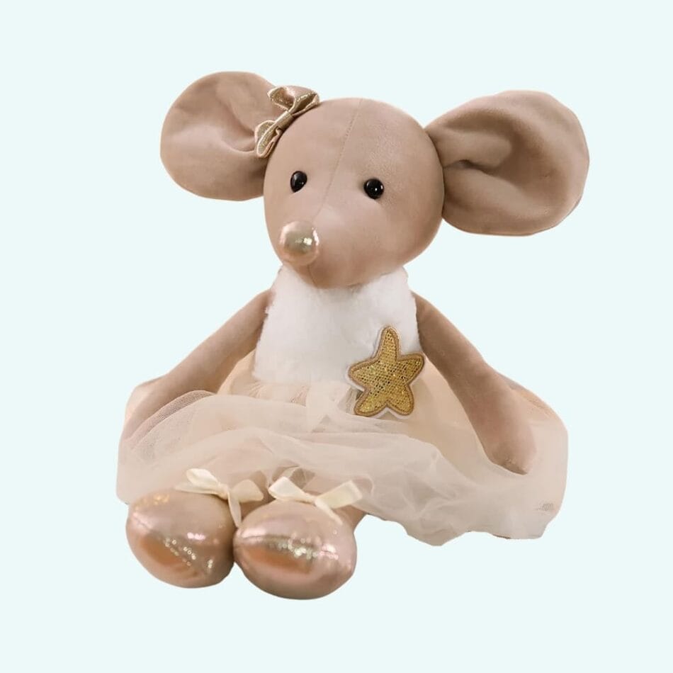 Knuffel Muis Danseuse Ster Met 40 Cm Tutu Van Tulle En Satijn Schoenen De Knuffel