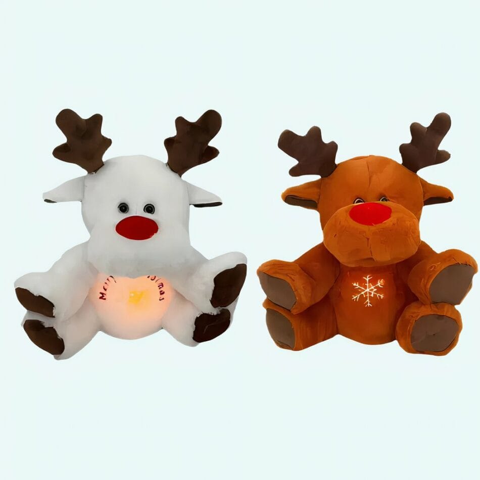 Knuffel Nachtlampje Rendier Kerst Ademend Met Slaapliedjes De Knuffel