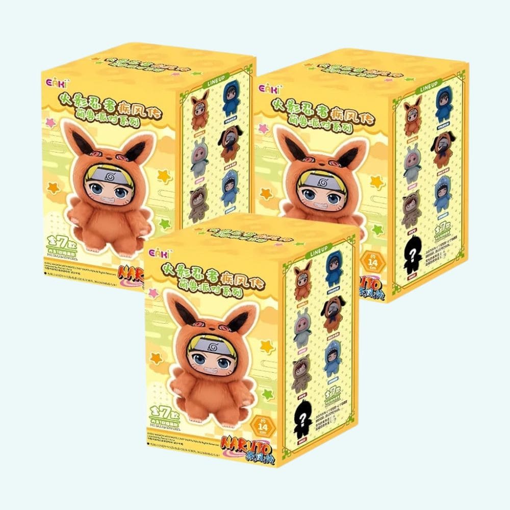 Knuffel Naruto Labubu-Stijl Mystery Box Met Figuren De Knuffel set-van-3