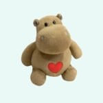 Knuffel Nijlpaard met Hartje Zachte Knuffel voor Baby De Knuffel