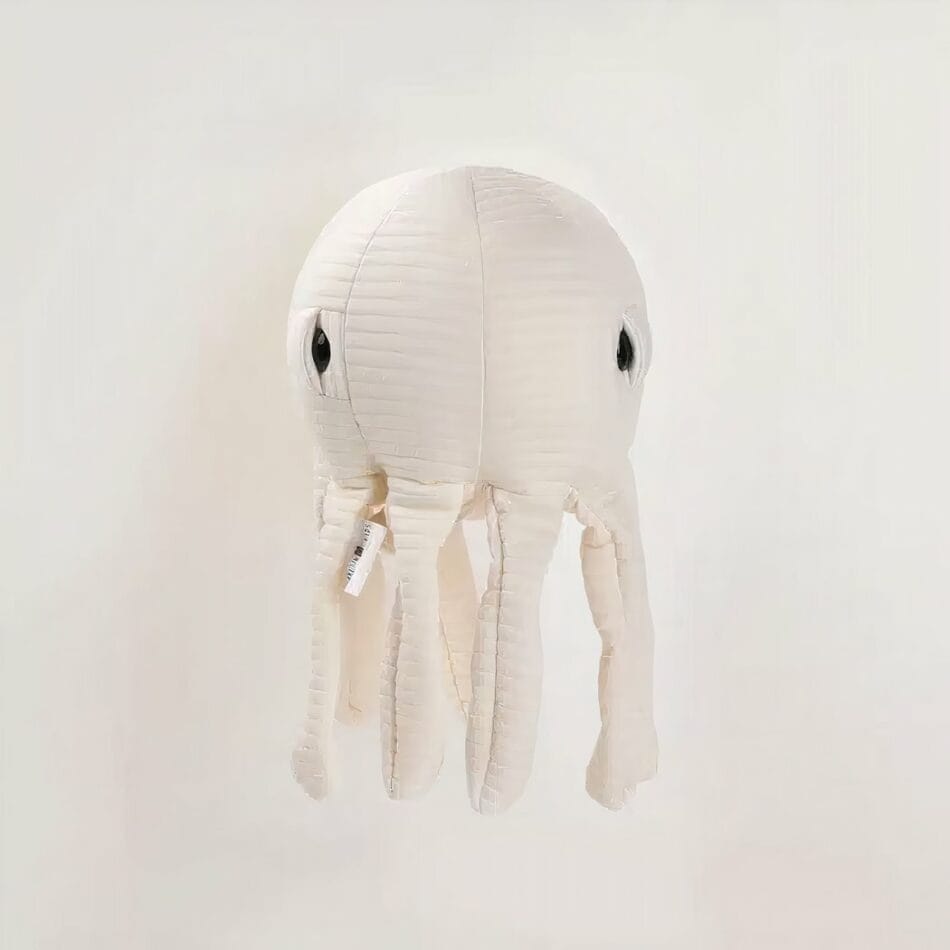 Knuffel Octopus Écru Zachte Onderwaterthema De Knuffel