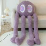 Knuffel Octopus Reuzen Paars Ultra Zacht Velourstof De Knuffel