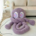 Knuffel Octopus Reuzen Paars Ultra Zacht Velourstof De Knuffel