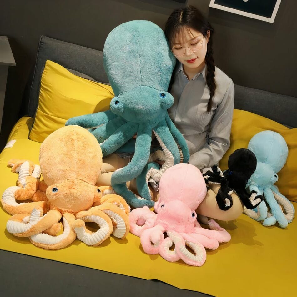 Knuffel Octopus Zwart Ultrazacht Speelse Metgezel De Knuffel