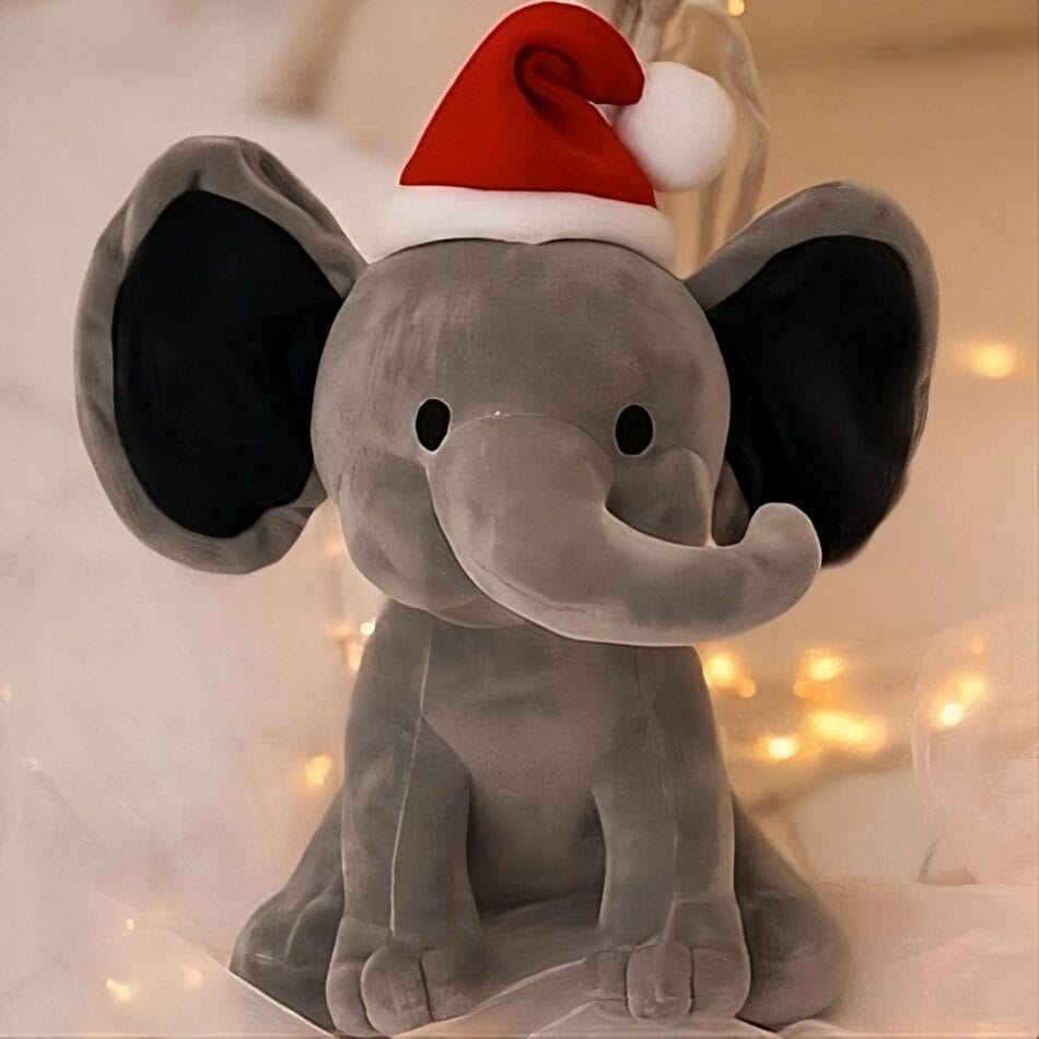 Knuffel Olifant Noel Lichtgevende Kerstknuffel Decoratie De Knuffel