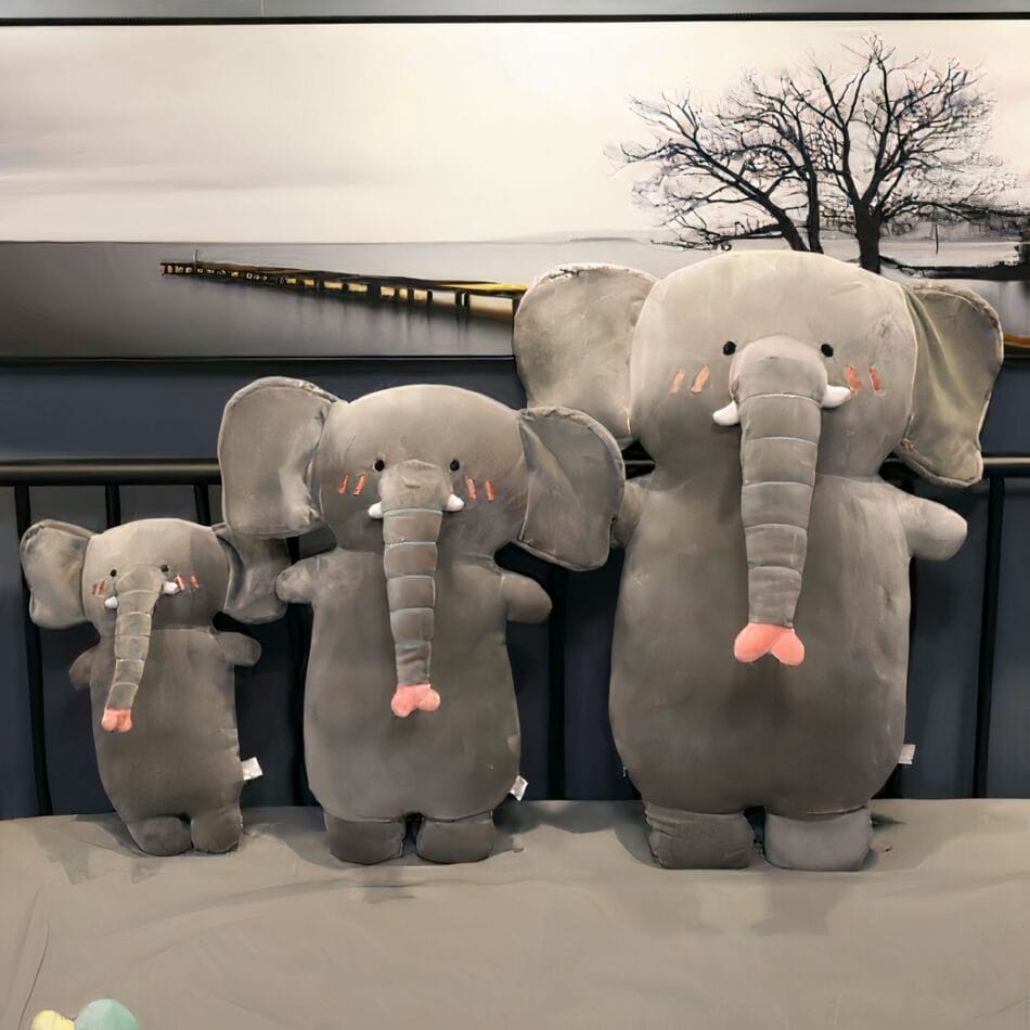 Knuffel Olifantenkussen 50 Centimeter Zacht Pluche Slaapcomfort De Knuffel