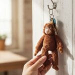 Knuffel Orang-Oetan Sleutelhanger Voor Schooltas En Pennenzak De Knuffel