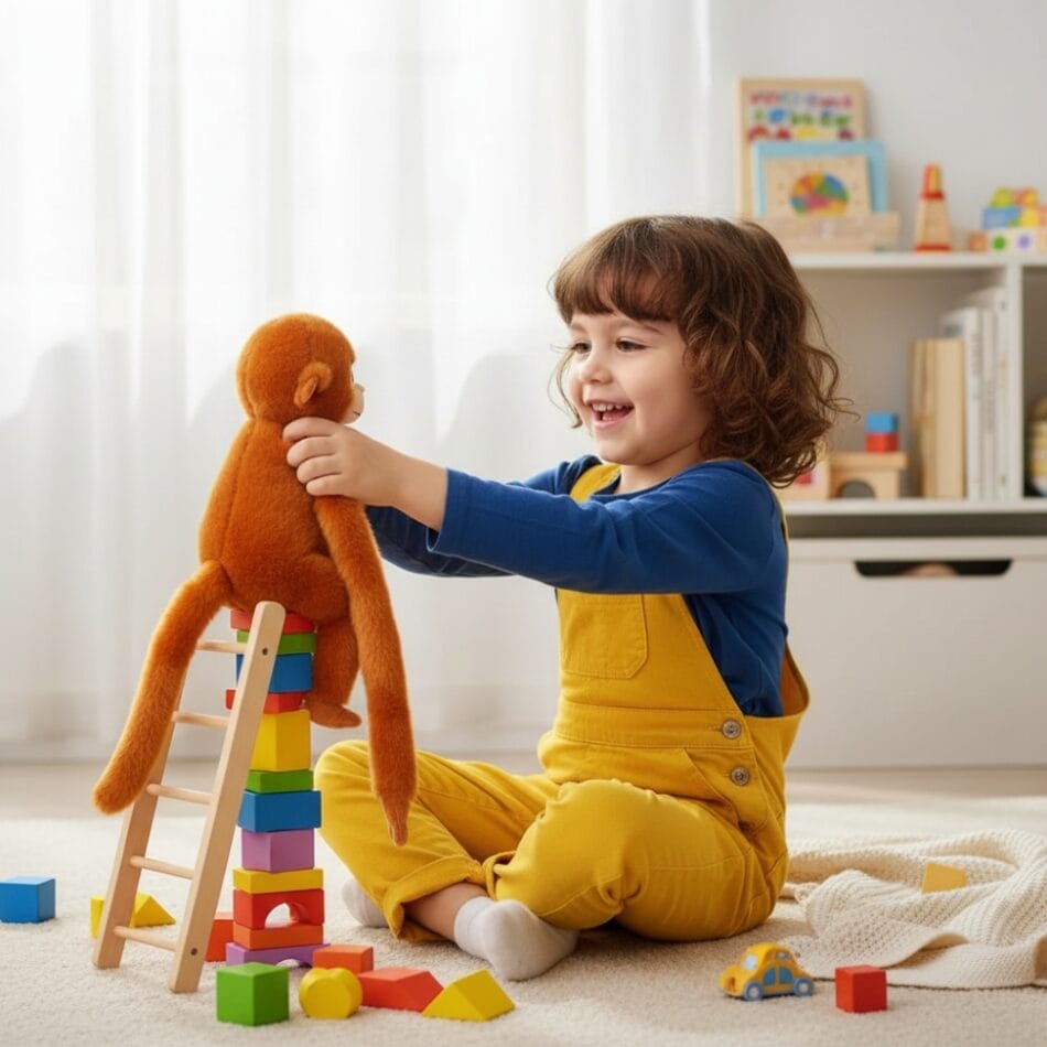 Knuffel Orangutan Met Lange Armen Voor Kinderen De Knuffel