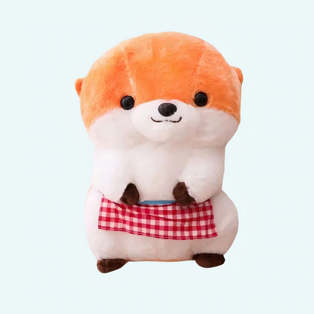 Knuffel Otter met Schort Zacht Speelgoed voor Kinderen De Knuffel 40cm