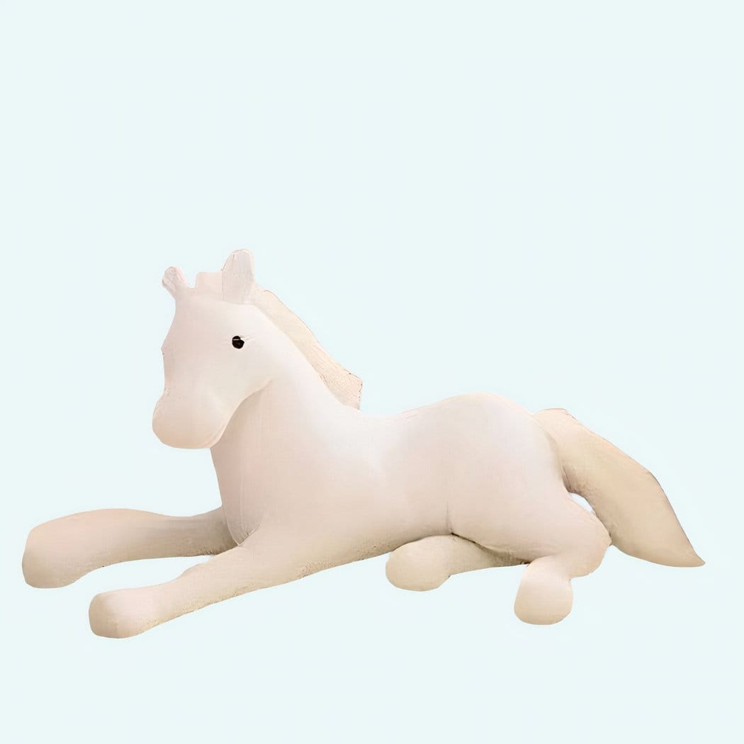 Knuffel Paard Sneeuwwitte Pluche Troostende Met Moderne Uitstraling De Knuffel
