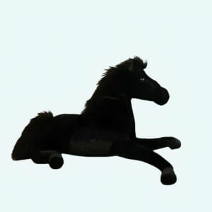 Knuffel Paard Sneeuwwitte Pluche Troostende Met Moderne Uitstraling De Knuffel