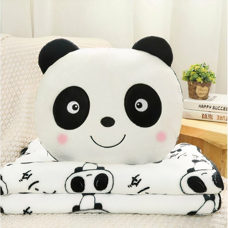 Knuffel Panda Amoureux met Deken Zachte Handgemaakt De Knuffel