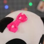 Knuffel Panda Baby Bus Roze 22 cm met Blauwe Ogen De Knuffel