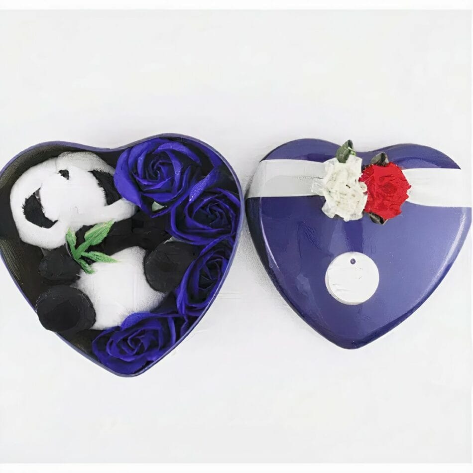 Knuffel Panda Blauwe Geschenkset Saint Valentin De Knuffel