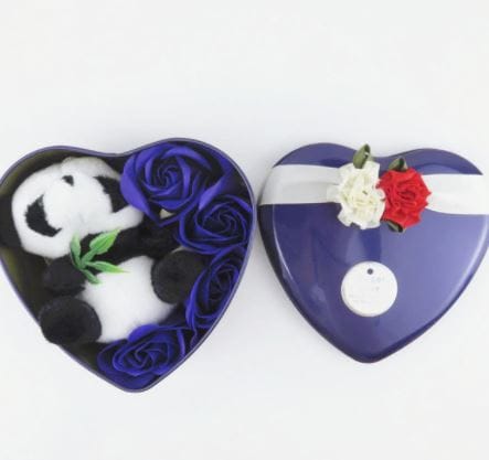 Knuffel Panda Blauwe Geschenkset Saint Valentin De Knuffel