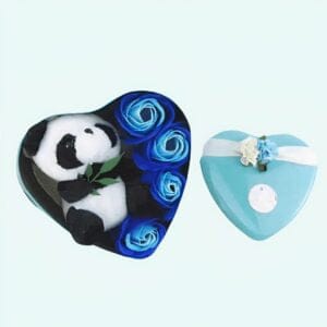 Knuffel Panda Blauwe Geschenkset Saint Valentin De Knuffel
