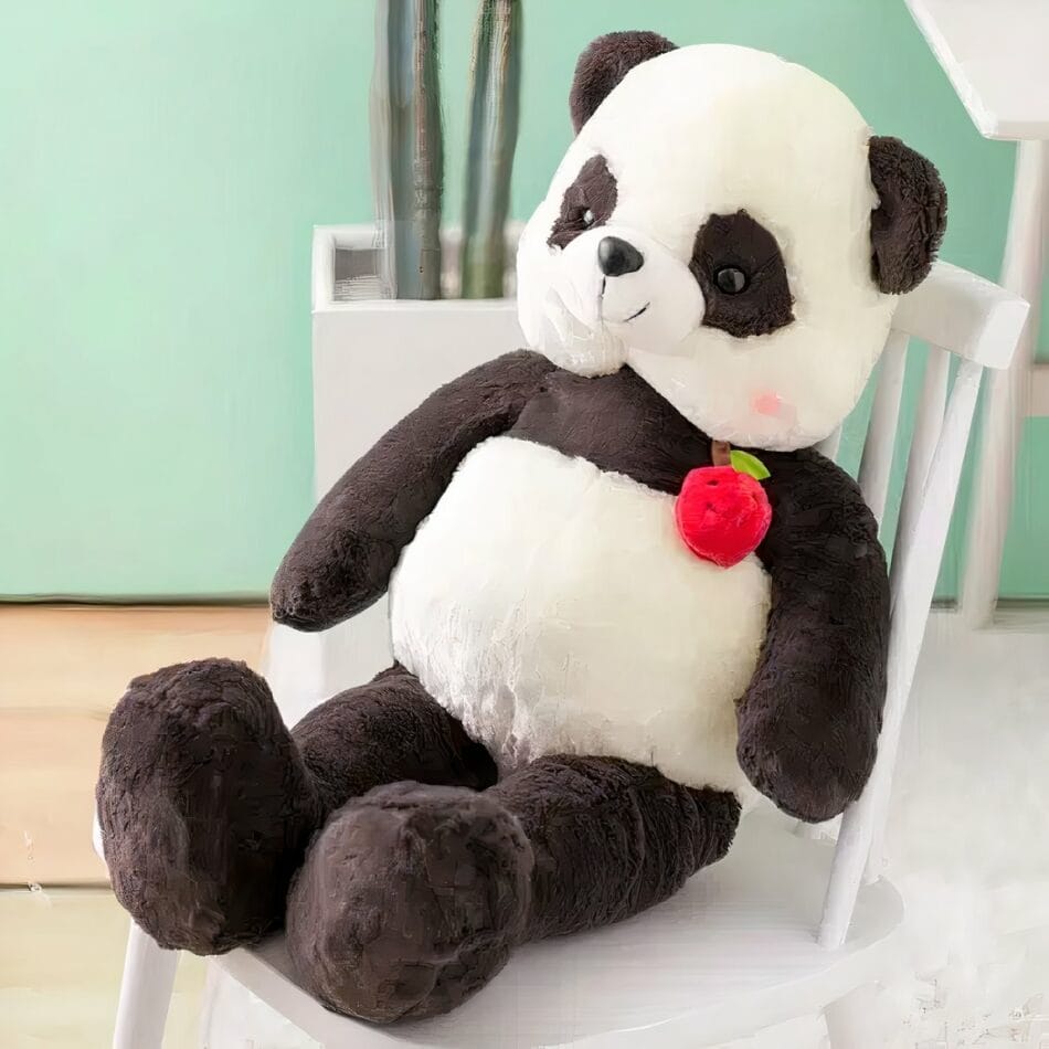 Knuffel Panda Reuzen Zwart Witte Vacht Warme Metgezel De Knuffel