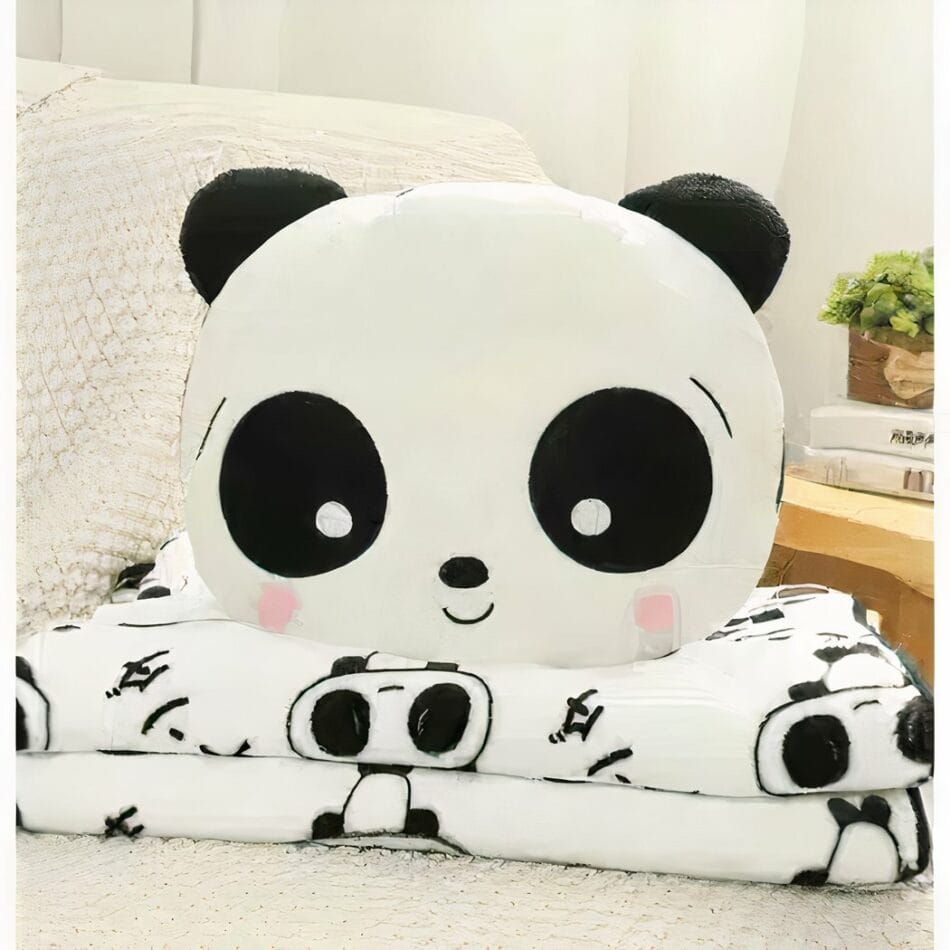 Knuffel Panda Timide Met Dekentje 20 cm Zacht Troostend De Knuffel