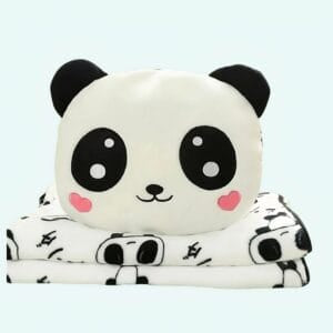 Knuffel Panda Timide Met Dekentje 20 cm Zacht Troostend De Knuffel