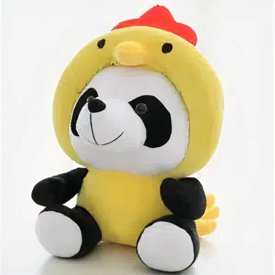 Knuffel Panda Verkleed als Kip Zachte Pluche Voor Kinderen De Knuffel
