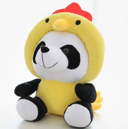 Knuffel Panda Verkleed als Kip Zachte Pluche Voor Kinderen De Knuffel