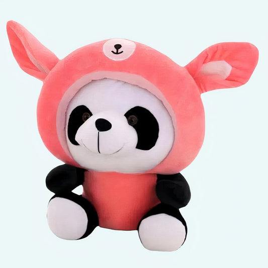 Knuffel Panda Verkleed Als Konijn 40 Cm Kawaii Charme De Knuffel 20cm