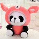 Knuffel Panda Verkleed Als Konijn 40 Cm Kawaii Charme De Knuffel