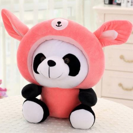 Knuffel Panda Verkleed Als Konijn 40 Cm Kawaii Charme De Knuffel