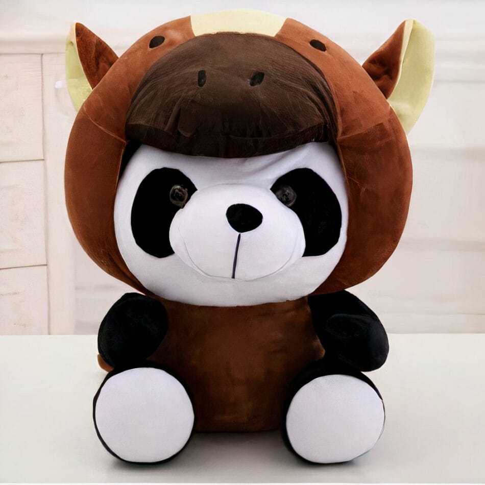Knuffel Panda Verkleed Als Paard Zachte Speelkameraad Voor Kinderen De Knuffel
