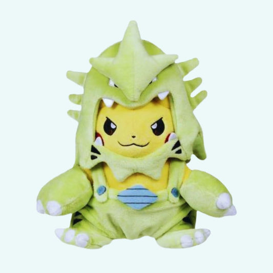 Knuffel Pikachu Verkleed Als Tyranocif Voor Pokémon Fans De Knuffel