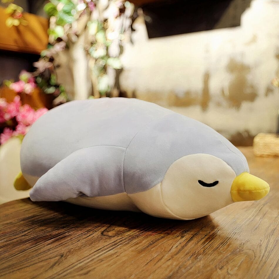 Knuffel Pinguïn Blauwgrijs 100 cm Grote Realistische Knuffel De Knuffel
