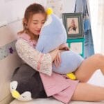 Knuffel Pinguïn Blauwgrijs 100 cm Grote Realistische Knuffel De Knuffel