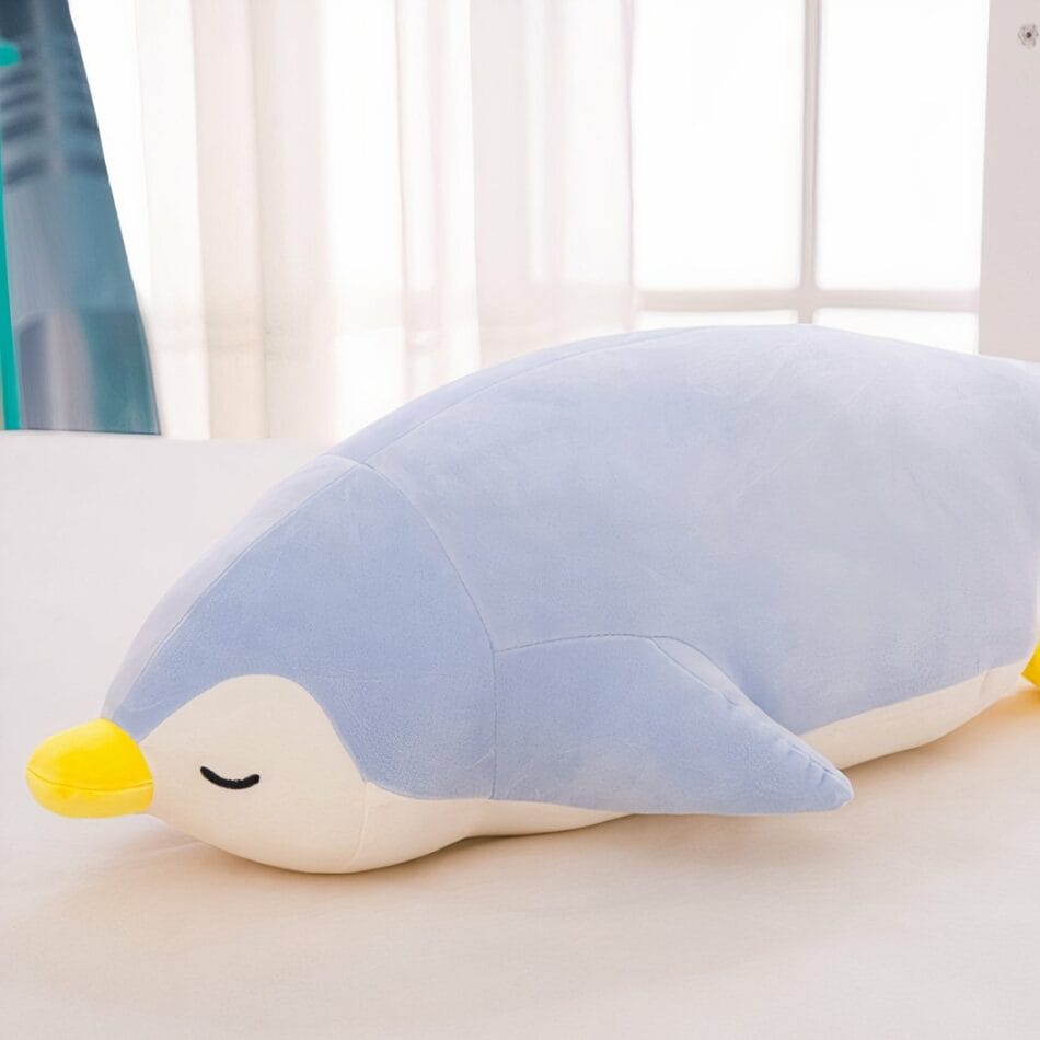 Knuffel Pinguïn Blauwgrijs 100 cm Grote Realistische Knuffel De Knuffel