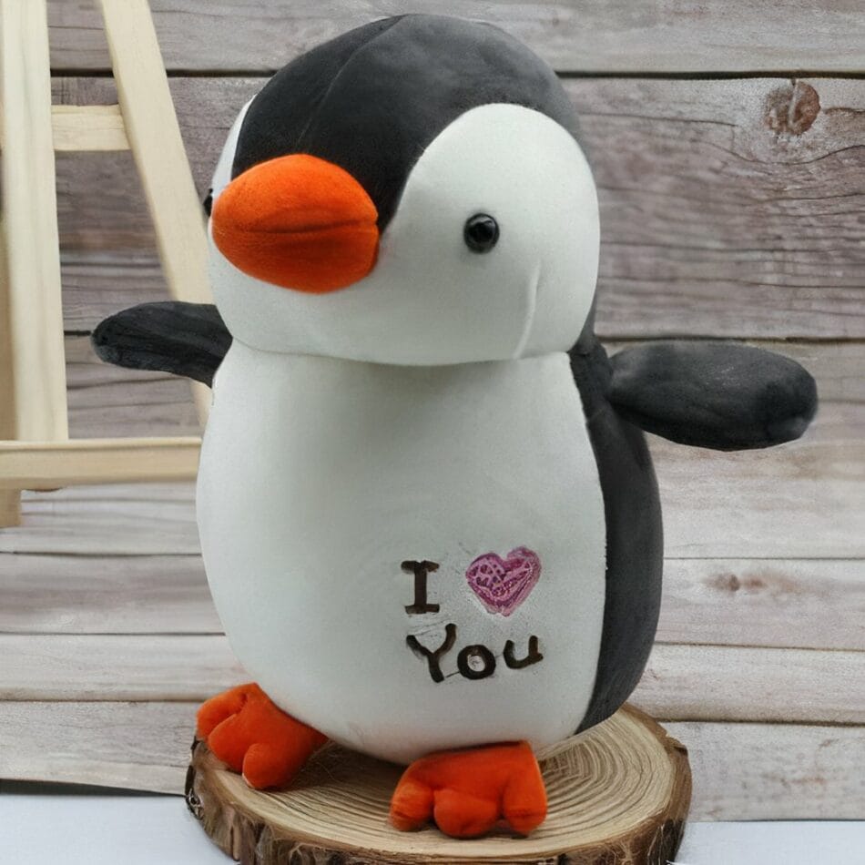 Knuffel Pinguïn I Love You Zachte Valentijns Knuffel De Knuffel