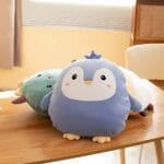 Knuffel Pinguïn Regenboog Rond Voor Slapen en Spelen De Knuffel