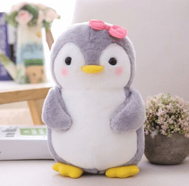 Knuffel Pinguïn Roze Strik Ultrazachte Knuffelvriend De Knuffel
