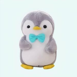 Knuffel Pinguïn Roze Strik Ultrazachte Knuffelvriend De Knuffel