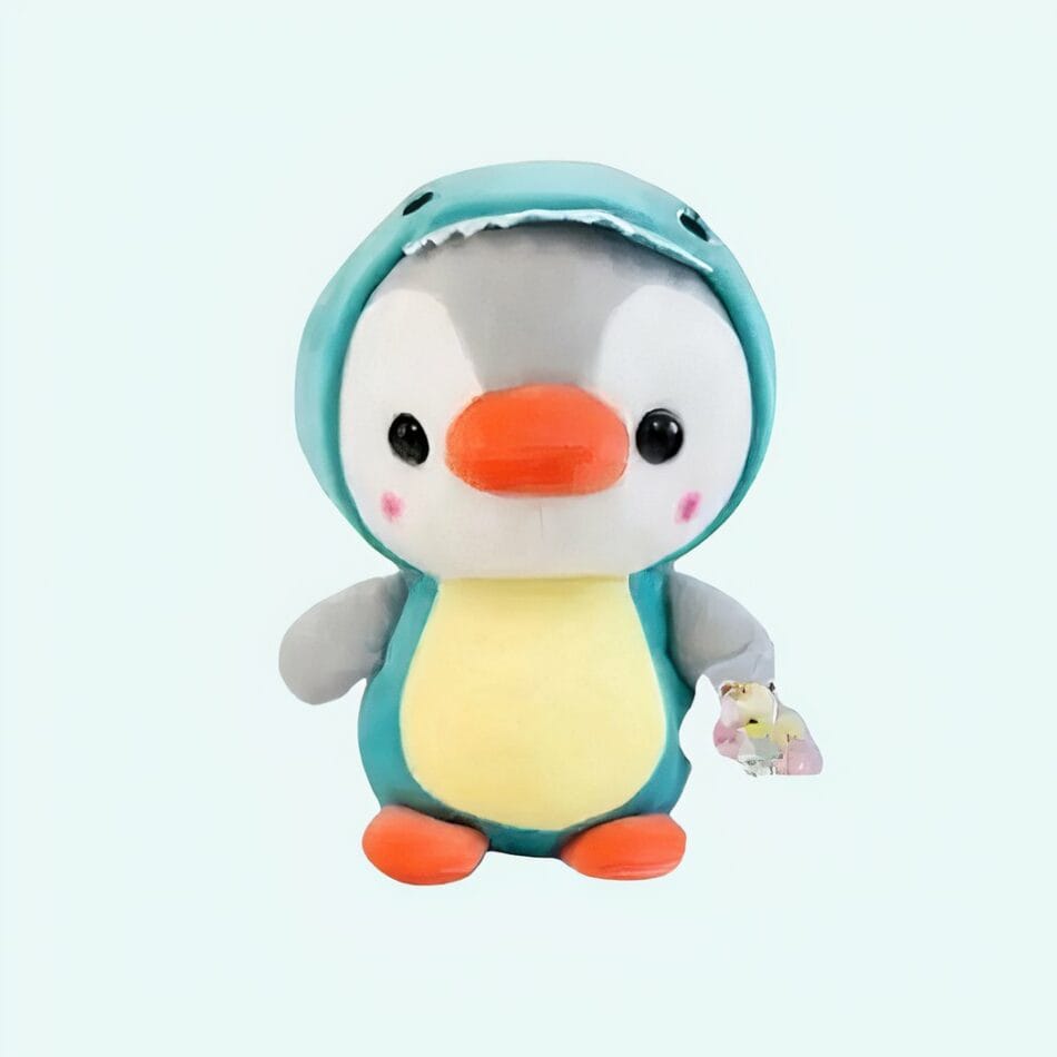 Knuffel Pinguïn Verkleed Als Dinosaurus Supersoft Pluche De Knuffel