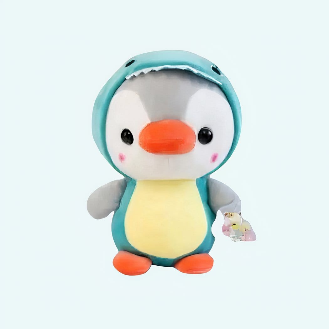 Knuffel Pinguïn Verkleed Als Dinosaurus Supersoft Pluche De Knuffel