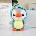 Knuffel Pinguïn Verkleed Als Dinosaurus Supersoft Pluche De Knuffel