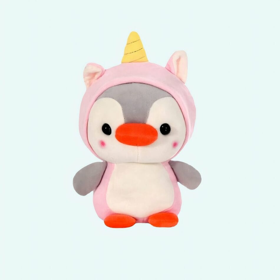 Knuffel Pinguin Verkleed Als Eenhoorn Pluche Speelgoed De Knuffel