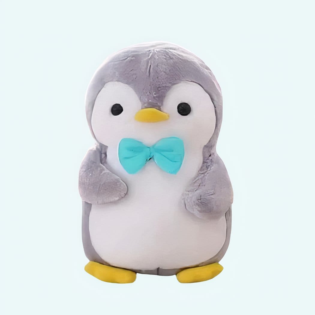 Knuffel Pinguïn Vlinderstrik Fluweelzacht 45 cm De Knuffel 25cm