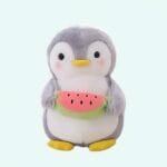 Knuffel Pinguïn Watermeloen Met Groene Buitenkant De Knuffel