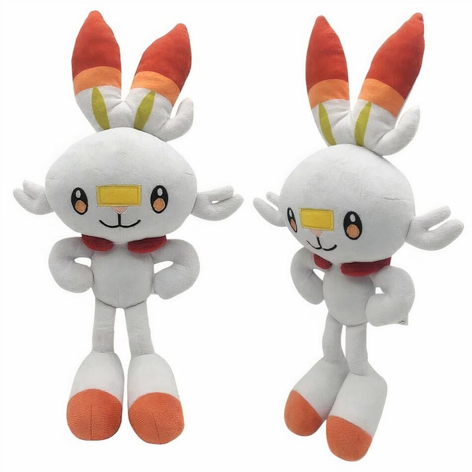 Knuffel Pokémon Scorbunny Miniatuur Zacht en Knuffelbaar De Knuffel