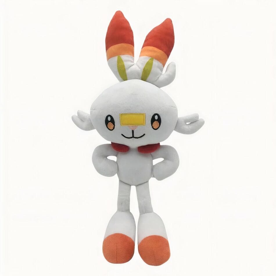 Knuffel Pokémon Scorbunny Miniatuur Zacht en Knuffelbaar De Knuffel