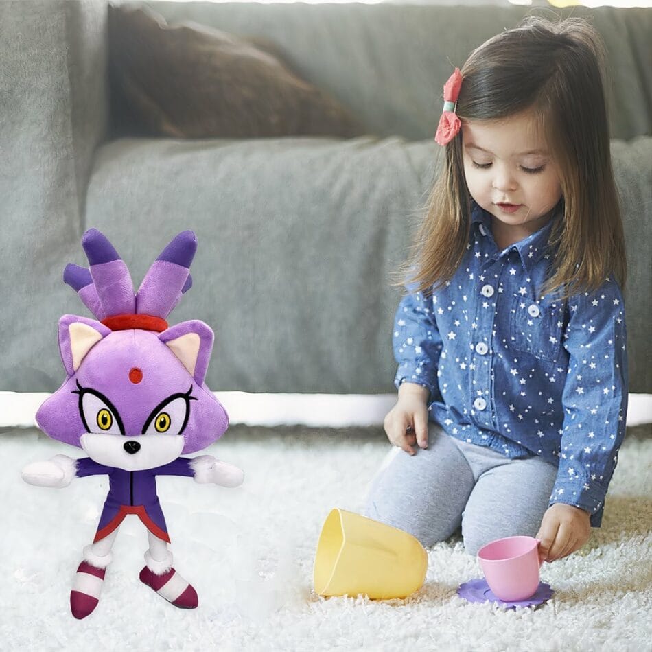 Knuffel Prinses Blaze de Kat uit Sonic the Hedgehog De Knuffel