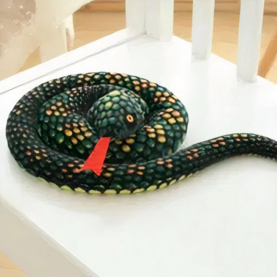 Knuffel Python Groen Zachte Dierenvriend Met Mythische Inspiratie De Knuffel